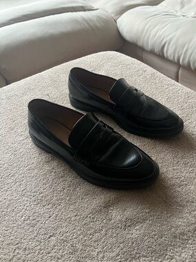 Classic Black Patent Womens Loafers